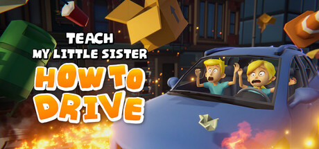 Teach My Little Sister How To Drive title artwork: characters in a car